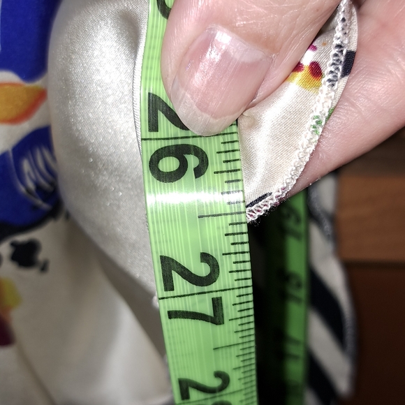 Ladies Anthropologie Tiny Silk Front, Cotton Back Floral Striped Tank Top Tie S - Picture 8 of 8